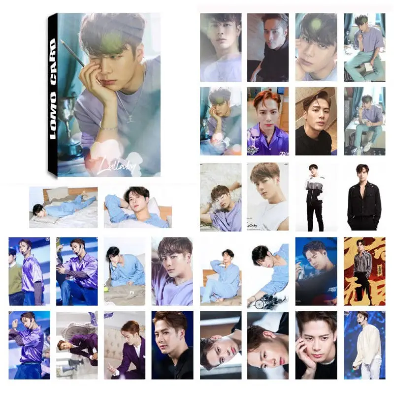 

SGDOLL Korea Kpop GOT7 Jackson Wang Album YOU Card Lullaby Self Made Lomo Photo Cards 2018 New Readings Card Books
