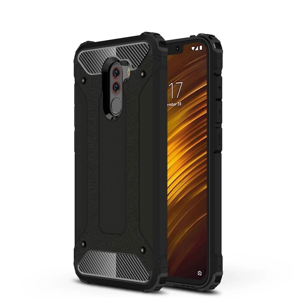 

100PCS For Xiaomi Redmi Case Mi Max 3 2 A1 A2 8 SE Lite Poco Phone Plastic+Soft TPU F1 Armor Cover For Note 5 Plus 6 Pro 5A 6A
