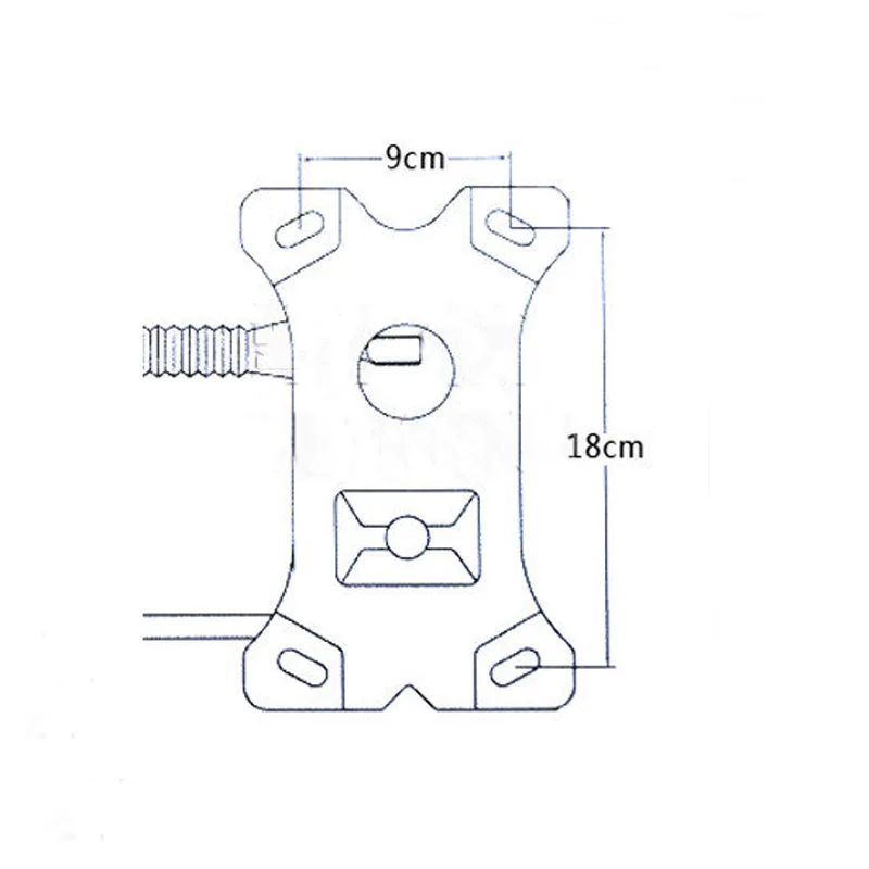 Офисное кресло поворотная пластина компьютерное кресло 18x9 см металлические детали Аксессуар
