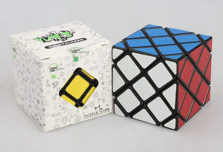 Lanlan master Skew Cube черный/белый головоломка черная идея подарка для X'mas дня рождения