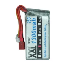 XXL Lipo Battery on one side 1300mah 3S 11.1V 25C For Helicopters Cars Boats Bateria AKKU KT Plate