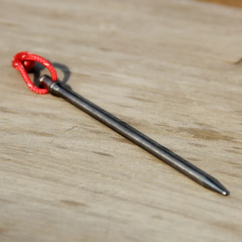 12Pcs/Lot Top Quality Outdoor Titanium Ti Camping Tent Peg