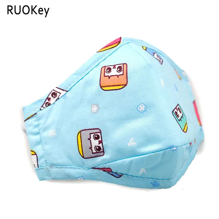 

Healthy Cute Boys Girls Mask PM 2.5 anti-dust Activated Cotton Anti Haze Mask carbon filter Mouth-muffle Flu Face masks