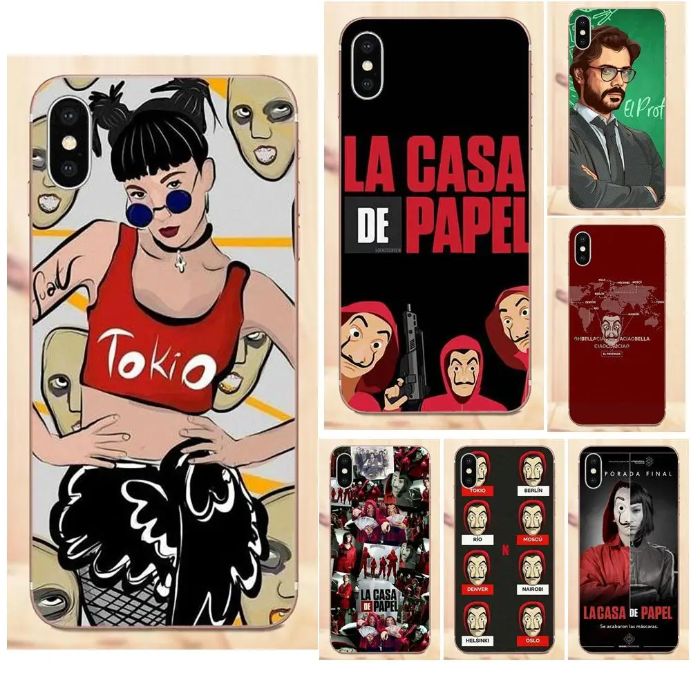 Чехлы для телефонов из ТПУ испанское ТВ La Casa De Papel Huawei G8 Honor 5C 5X 6 6X 7 8 9 Y5II Mate P7 P8 P9 P10 P20