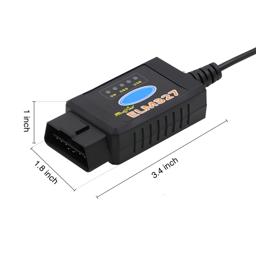 PIC1825K80 ELM327 USB V1.5 для Ford FTDI чип с переключателем HS/MS OBD 2 CAN Forscan автомобильный