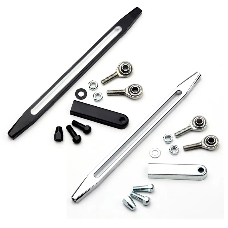 

Triclicks Black Chrome Shift Linkage Shifter Link Fit for Harley 1986-2017 Touring Dyna Softail Road Glide