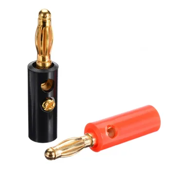 

Newest 20pcs 4mm Banana Plug Gold Plated Audio Speaker Wire Cable Banana Connector Adapter Mayitr
