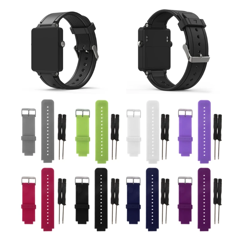 

Silicone Wristband Bracelet Band Replacement For Garmin Vivoactive Acetate Watch