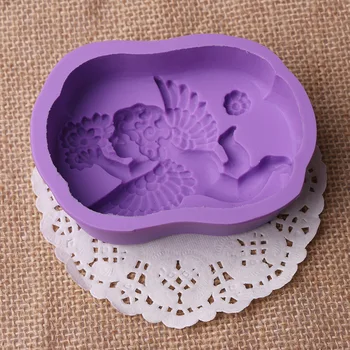 

Angel Wing Flower Natural Soap Handmade Mold Silicone Cake Ice Modeling Tool Pastry Arts Decorative Kitchen Accessories H496