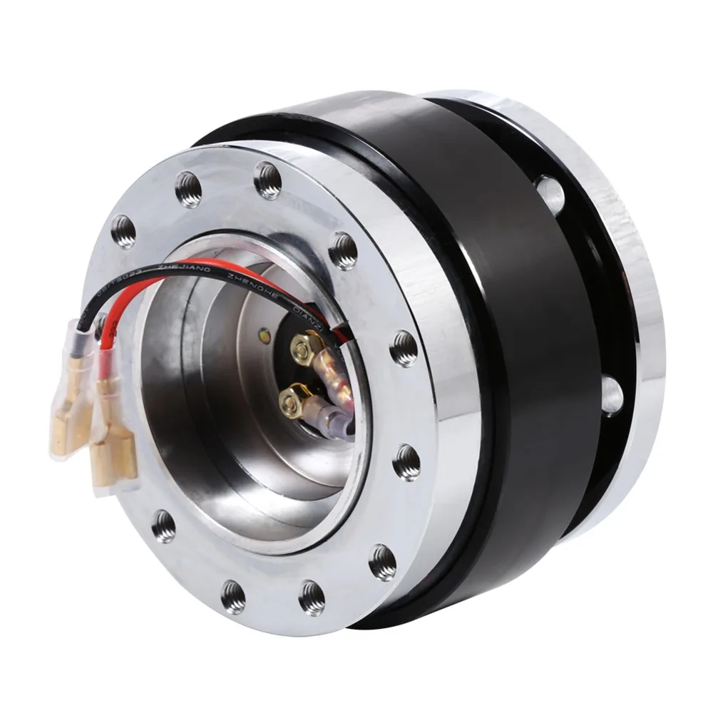 Universal 6 Hole Bolt Ball Racing Steering Wheel Quick Release Hub
