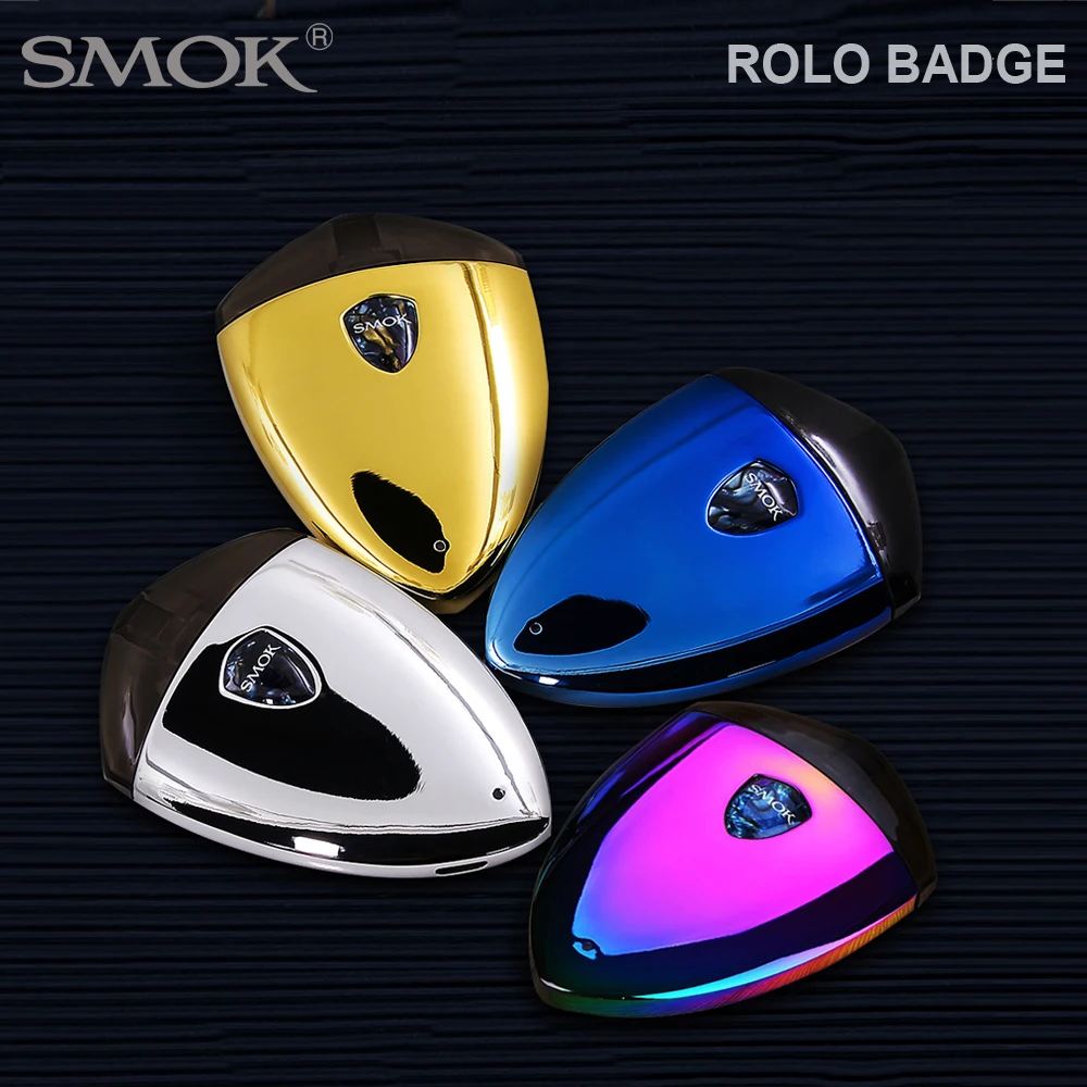 

Original SMOK Rolo Badge Kit 250mah Built-in Battery 2ml Electronic Cigarette with Cartridge Vape Pod Coil US Fast Shipping