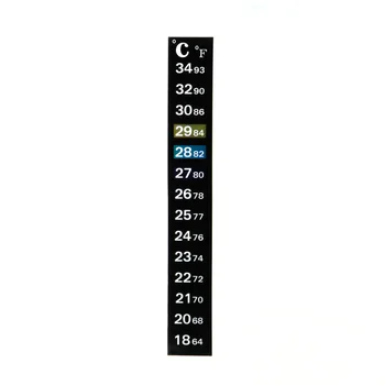 

1pcs Stick On Thermometer Temperature Gauge Digital Dual Scale Aquarium Fish Tank Sticker Aquario Temperature Control
