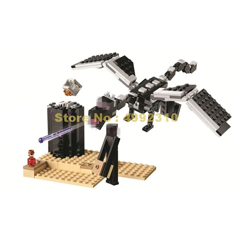 

11169 235pcs my world the end battle building blocks 1 figure 21151 Bricks Toy