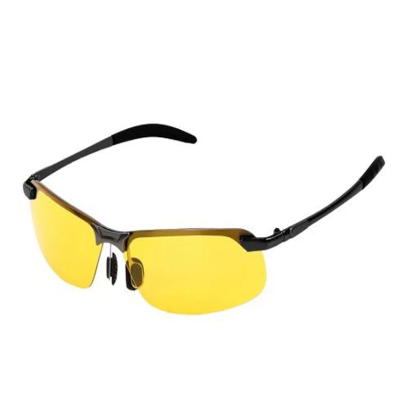Очки ночного видения желтые поляризованные линзы для вождения очки для спорта очки для мужчин женщин УФ Защита солнцезащитные очки - Цвет оправы: Gun Color