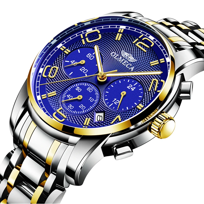 

Olmeca Luxury Men Watch Top Brand Quartz Wrist Man Watches Luminous Hands Men Male Waterproof Sport Watch Relogio Masculino