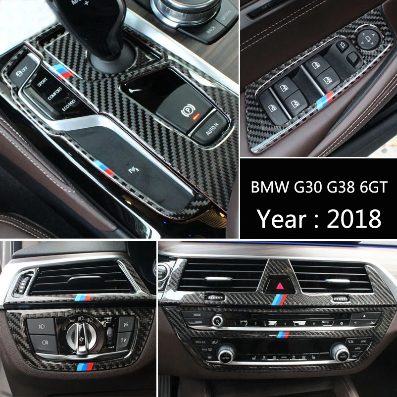 Для BMW G38 6GT G30 2018 углеродное волокно автомобильный переключатель передач