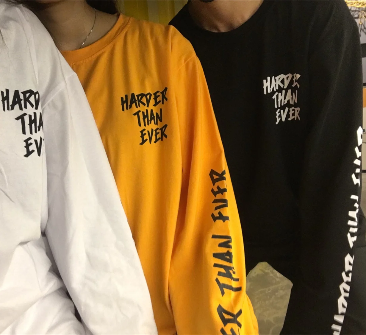 

YouGeMan Tee Shirt Woman Clothes Spring Autumn Korean Ulzzang Harajuku Letter Print Full Sleeve T-shirt Women Oversize Tshirt