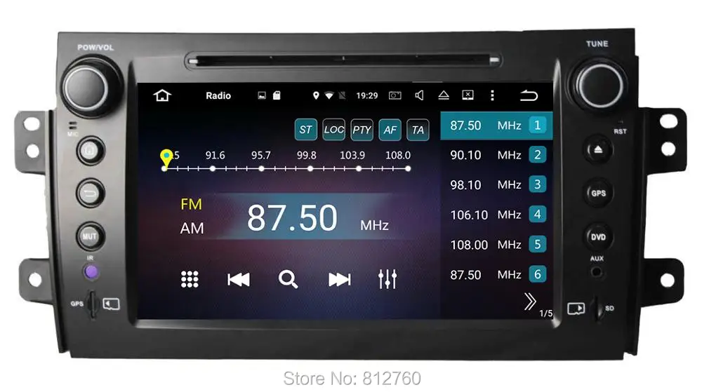 Excellent RAM 2G Octa-Core Android 6.0 Fit for SUZUKI SX4 2006-2007 2008 2009 2010 2011 2012 Car DVD GPS Navigation Radio Stereo Wifi 4G 5