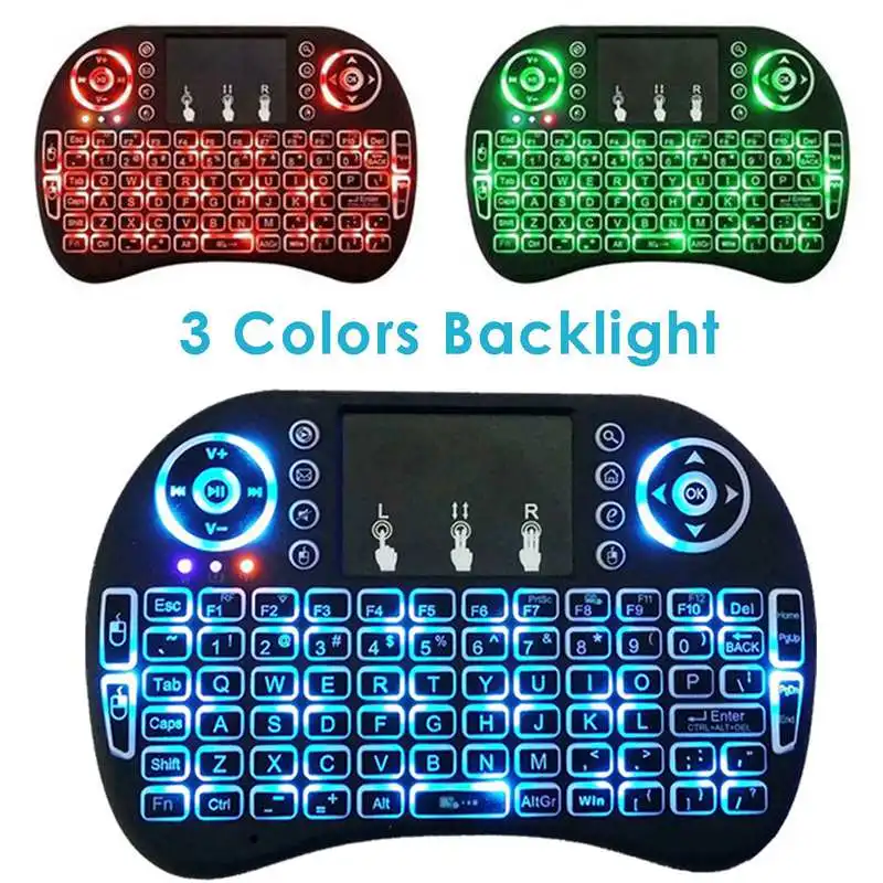 

Remote Control Touchpad 2.4GHz Wireless Mini Keyboard Backlit LED Dimmable USB Keyboard For TV BOX PS3 XBOX 360 PC BT0739 T150.4