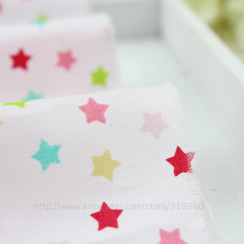 Twill 8 pcs Pink cartoon Cotton Fabric for DIY Patchwork Sewing Kids Bedding Bags Dot Tilda Doll Cloth Textiles Fabric 40*50cm
