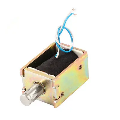 

36V 1.71A 8mm Stroke 0.95Kg Force Wired DC Pull Type Solenoid Electromagnet