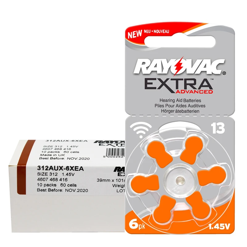180 шт. батарейки для слухового аппарата RAYOVAC A13 13A 13 P13 PR48|hearing aid batteries a13|battery a13zinc air |