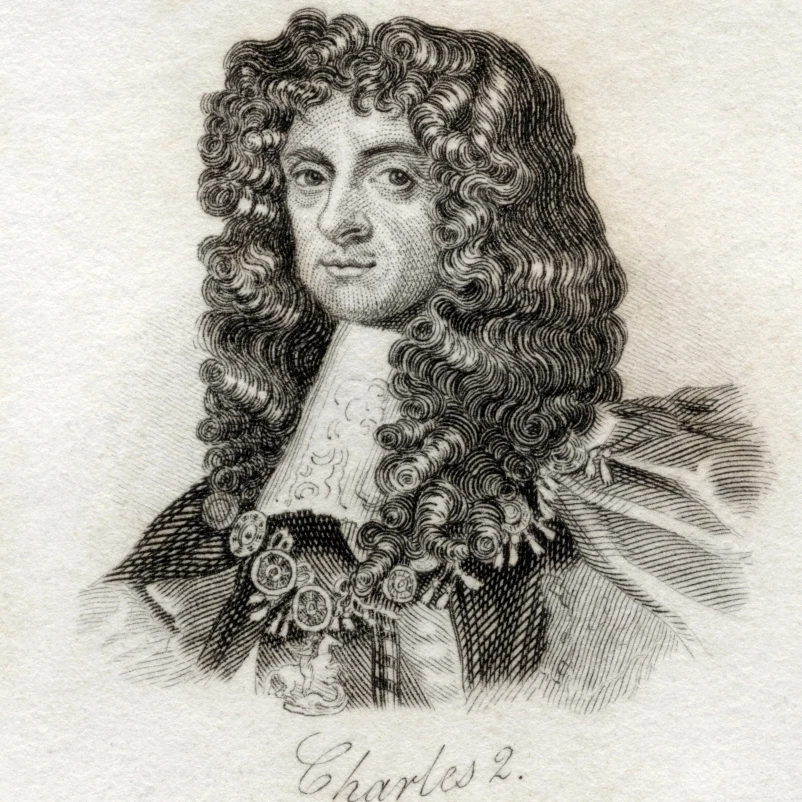 Charles Ii Aka The Merry Monarch 1630-1685 King Of Great Britain And Ireland From The Book Crabbs Historical Dictionary
