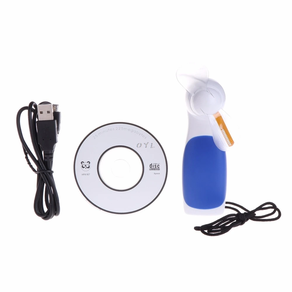 

LED Mini Fan Computer Programming Text Light Handheld Battery Operated Gifts New