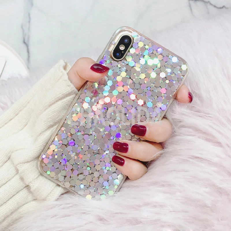SMT02-0083-01 CHAOLIDA Wholesale Bling Paillettes TPU Cellphone Accessories for Iphone X 6 6s 6Plus 7 7Plus 8 8Plus Gliter Back Cover for Girl (1)
