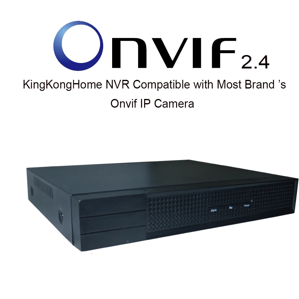 Kingkonghome 4MP IP Camera Audio Record WITH POE Security CCTV System Home 4CH NVR Network Recorder