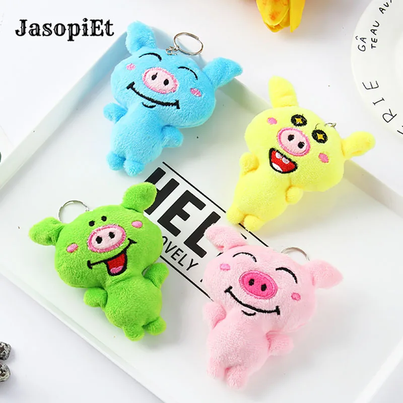 JasopiEt Cute Pig Plush Toy Mini Phone Bag Pendant Keychain Doll Year Mascot Bouquet 9*6cm Random Delivery | Игрушки и хобби