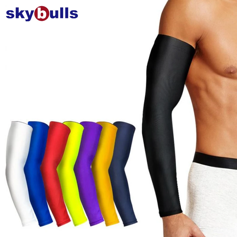 

Skybulls 1 Pc Cycling Sun Protection Arm Sleeve Breathable Quick Dry Sleeve Warmers Cuffs UV Cuff Cover Bicycle Arm Covers