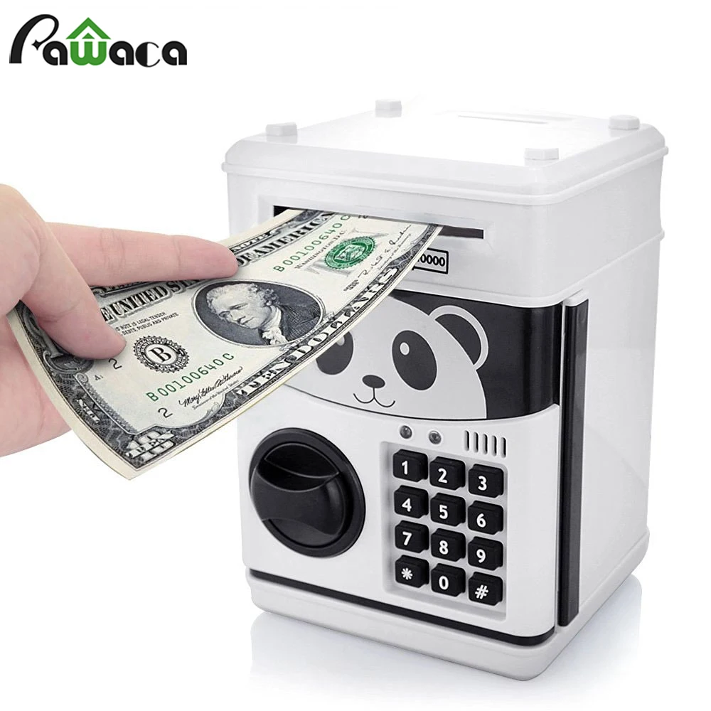 Child Animal Cow money Bo/îte dargent grande capacit/é Plastique Banques en plastique Compter Jar /Économie de monnaie Caisse Cash Bo/îte Tirelire Mignon