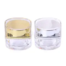 10 г/5 г пластиковые пустые косметические баночки крем для лица бальзам для губ Тени для век Макияж Контейнер многоразовые бутылки золото/серебро Мода