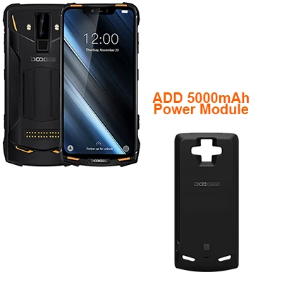 IP68/IP69K DOOGEE S90 модульный прочный мобильный телефон 6,18 дюймов дисплей 5050 мАч Helio P60 Восьмиядерный 6 ГБ 128 ГБ Android 8,1 16,0 M Cam - Цвет: orange add power mod