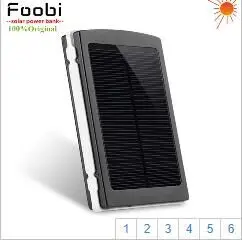 Portable Solar Power Bank 20000MAH bateria externa portatil Dual USB LED External Mobile Phone Battery Charger Backup Powerbank