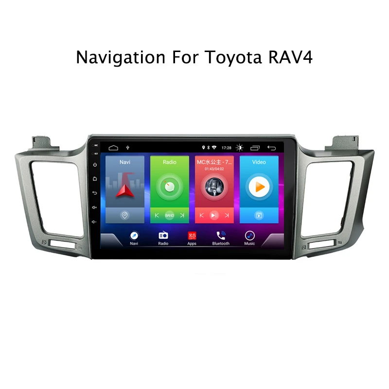 Discount Full Touch Car Android 8.1 Radio Player For TOYOTA RAV4 2013-2018 Vehicle GPS Navigation Video Multimedia Built In Bluetooth 1