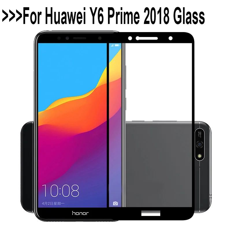 

10Pcs/Lot 3D Tempered Glass For Huawei Y6 Prime 2018 Full Coverage Screen Protector Protective Film For Huawei ATU-L31 ATU-L42