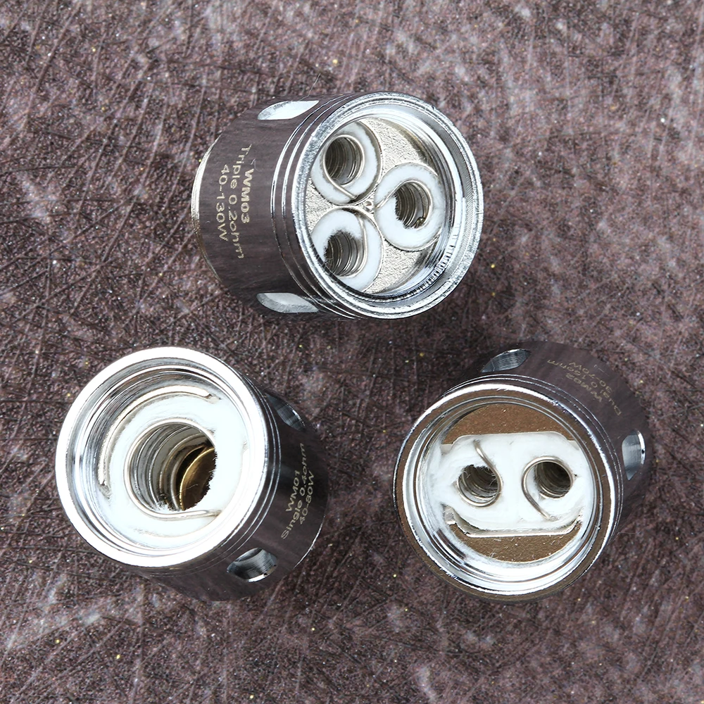 5 шт. оригинальный WISMEC WM катушка 0.15ohm/0.2ohm/0.4ohm испаритель Vape фильтр WM01/02/WM03 для Gnome