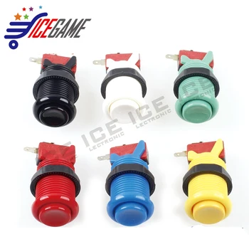 

10 Pcs/lot Blue Happ Style Push Button + Micro Switch For Arcade DIY Parts MAME Game & Arcade Sticks USB Connector Joystick DIY
