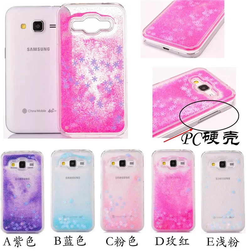 Glittering Snow Quicksand Phone Cases For Samsung Galaxy Core Prime G360 G360F G360H G3606 G3608 G3609 Clear Back Cover | Мобильные