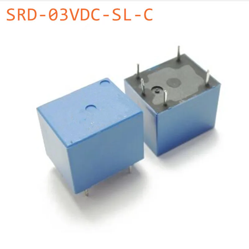 Free Shipping 5pcs 3VDC 250 VAC Power relay PCB Type T73 3V 5 feet SRD