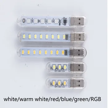 

Mini Flexible USB led Night Lights Table Lamp Reading Book Light 3leds 5leds 8leds for Power Bank PC laptop Notebook