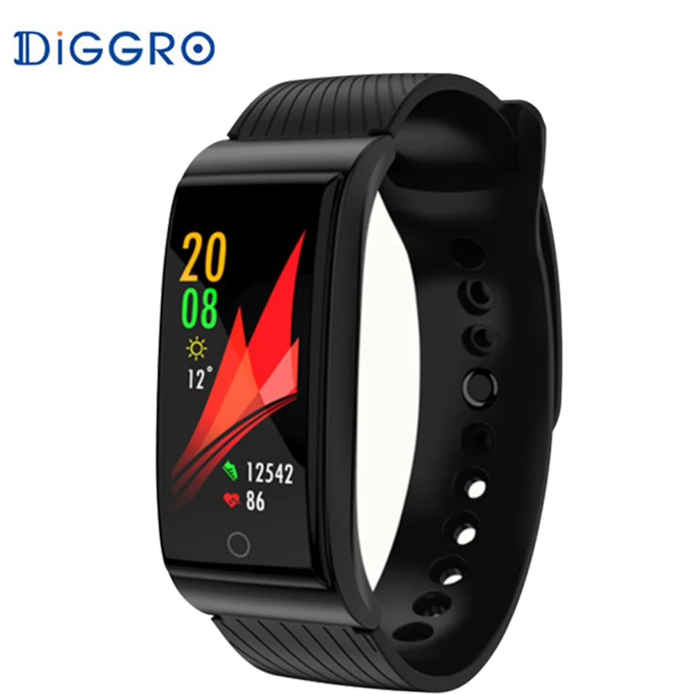 

Diggroo F4 GPS Smart Bracelet Fitness Tracker Waterproof Blood Pressure Blood Oxygen Heart Rate Monitor Color Screen Smart Band