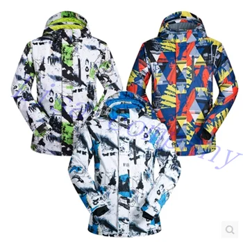 

2016 hot sale men winter ski jacket single plate and double plate ski waterproof wind proof thickening and warming ventilation