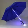 Lampe de poche parapluie LED, lumières d'avertissement de sécurité, pour l'extérieur, pour enfants et adultes, 7 couleurs, clignotant, longue poignée, parapluie de nuit ► Photo 3/5