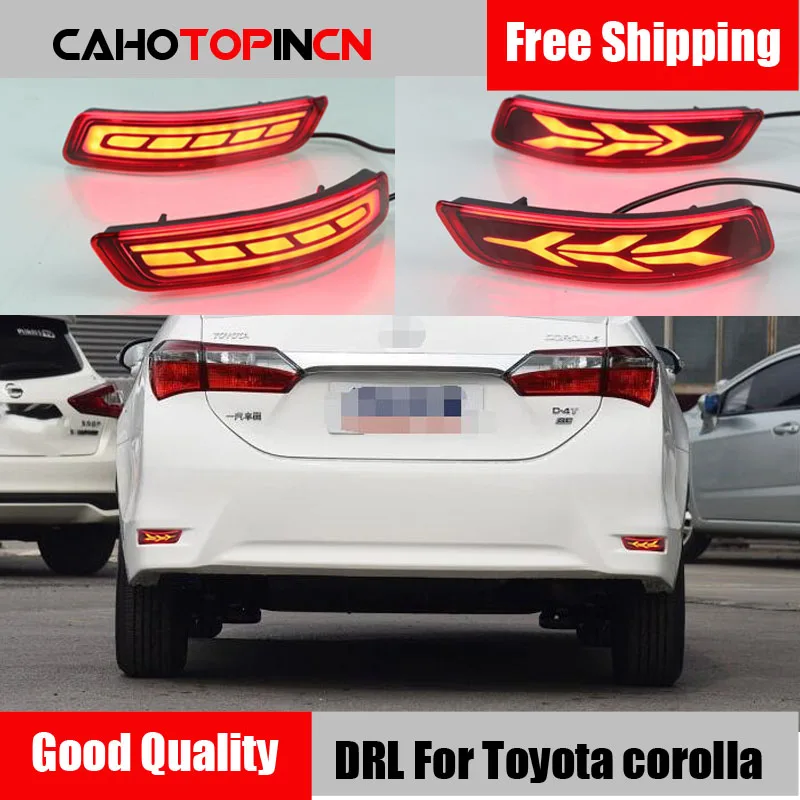 

Tailight For Toyota Corolla Altis 2014 - 2018 Car LED Rear Fog Lamp Bumper Light Brake Light Dynamic Turn Signal Reflector