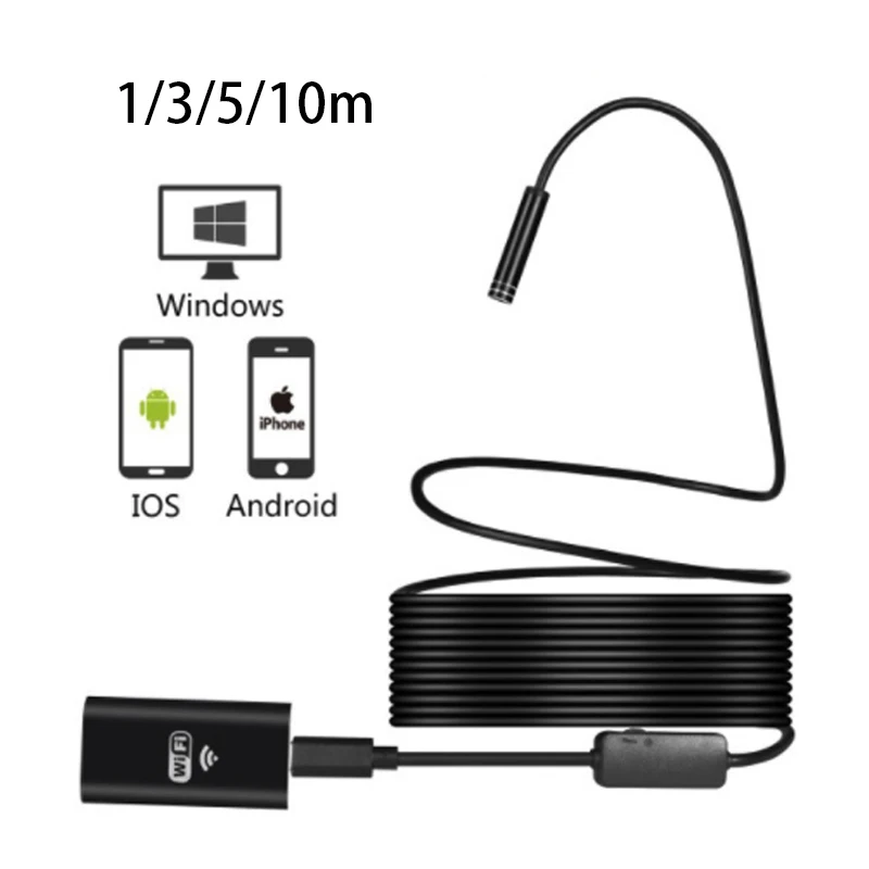 Камера эндоскоп с wi fi 8 мм 1 м|Камеры видеонаблюдения| |