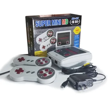 

10pcs Retro Mini TV Video Game Console For Sega MegaDrive 16 Bit Games with 167 Different Built-in Games Two Gamepads AV Out