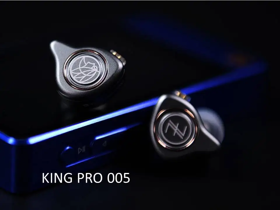 TFZ KING PRO HiFi аудиофилов 2-контактный 0,78 мм съемные наушники плотно прилегающие к уху, IEMS - Цвет: 005 Gray